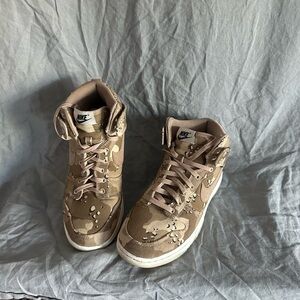 Nike Women's Tan High-Top Sneakers
